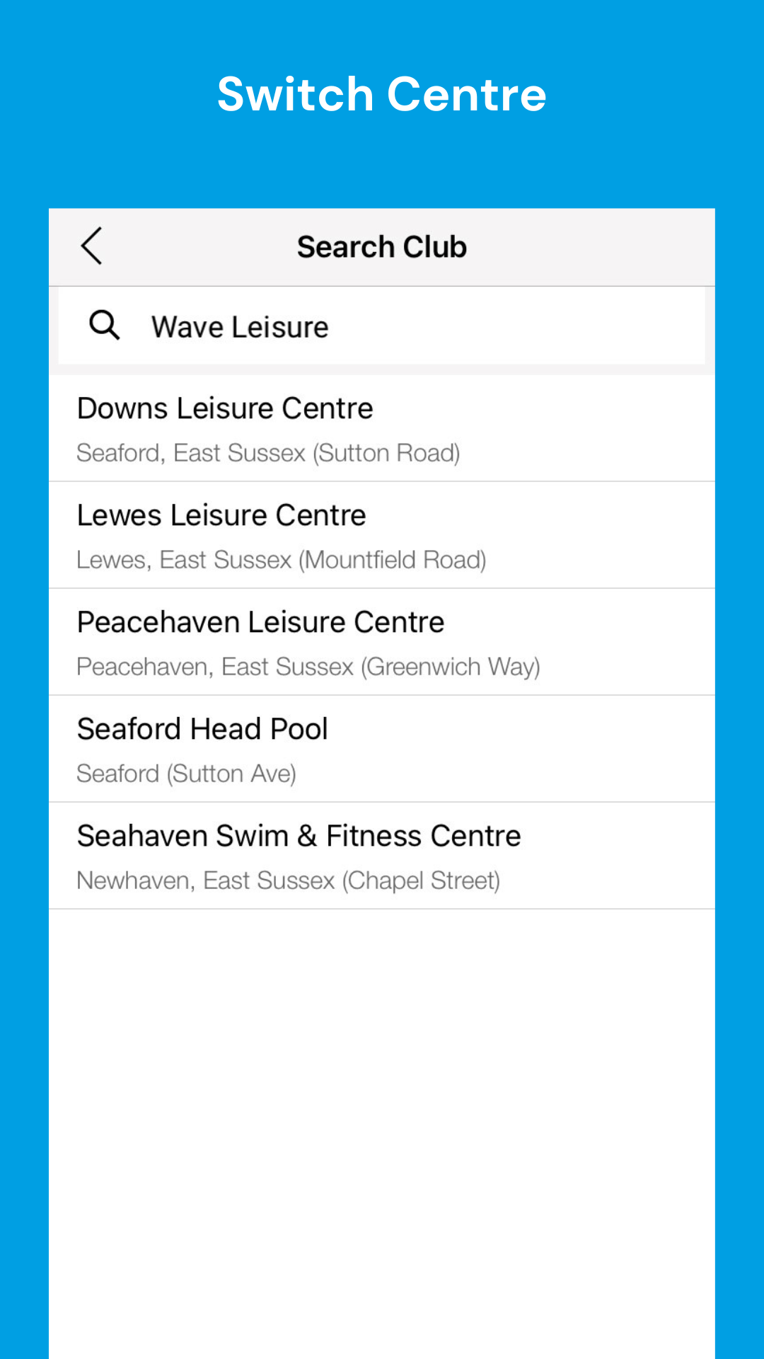 switch centre